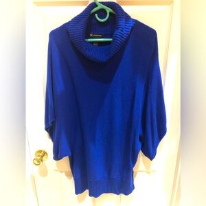 I•N•C SAPPHIRE BLUE BATWING COWL NECK SWEATER